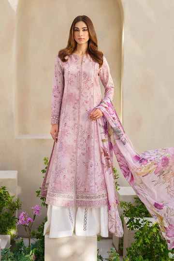 Unstitched Iznik 3 Piece Embroidered Spangle & Scifflie Work Lawn Suit with Chiffon Dupatta