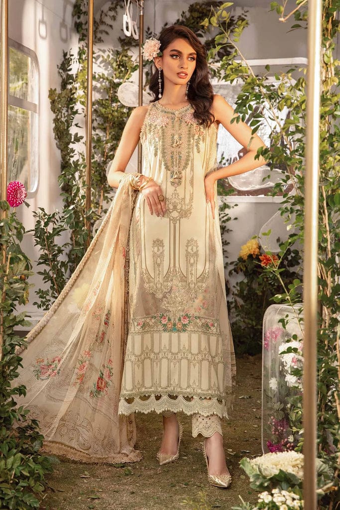 Maria.B Unstitched Embroidered Lawn 3Pc