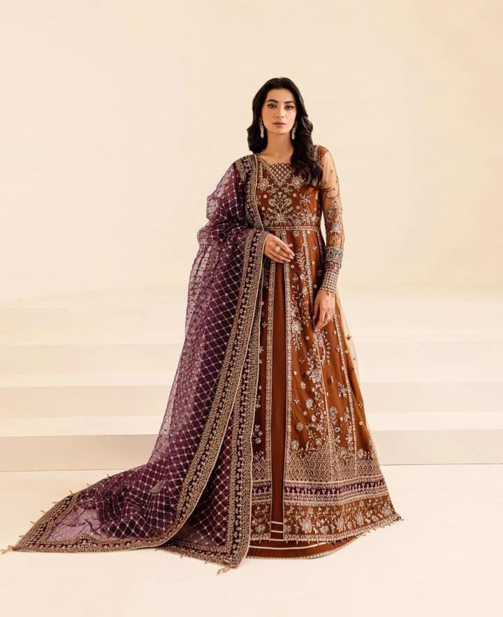 Unstitched Farasha 3 Piece Festive Wedding Suit