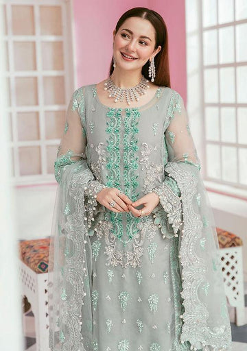 Unstitched Elaaf 3PC Organza Suit